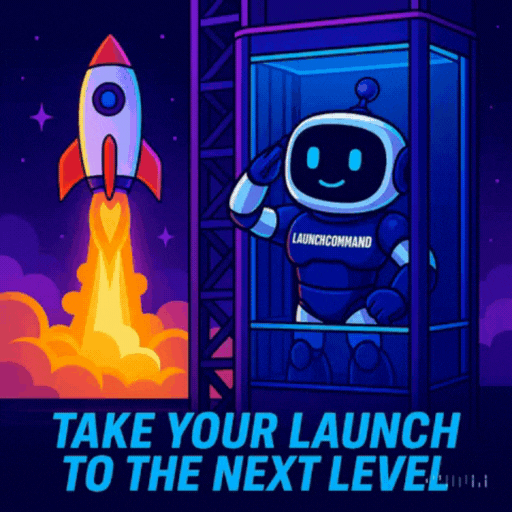 LaunchCommand Telegram bot β token info and FAQ panel